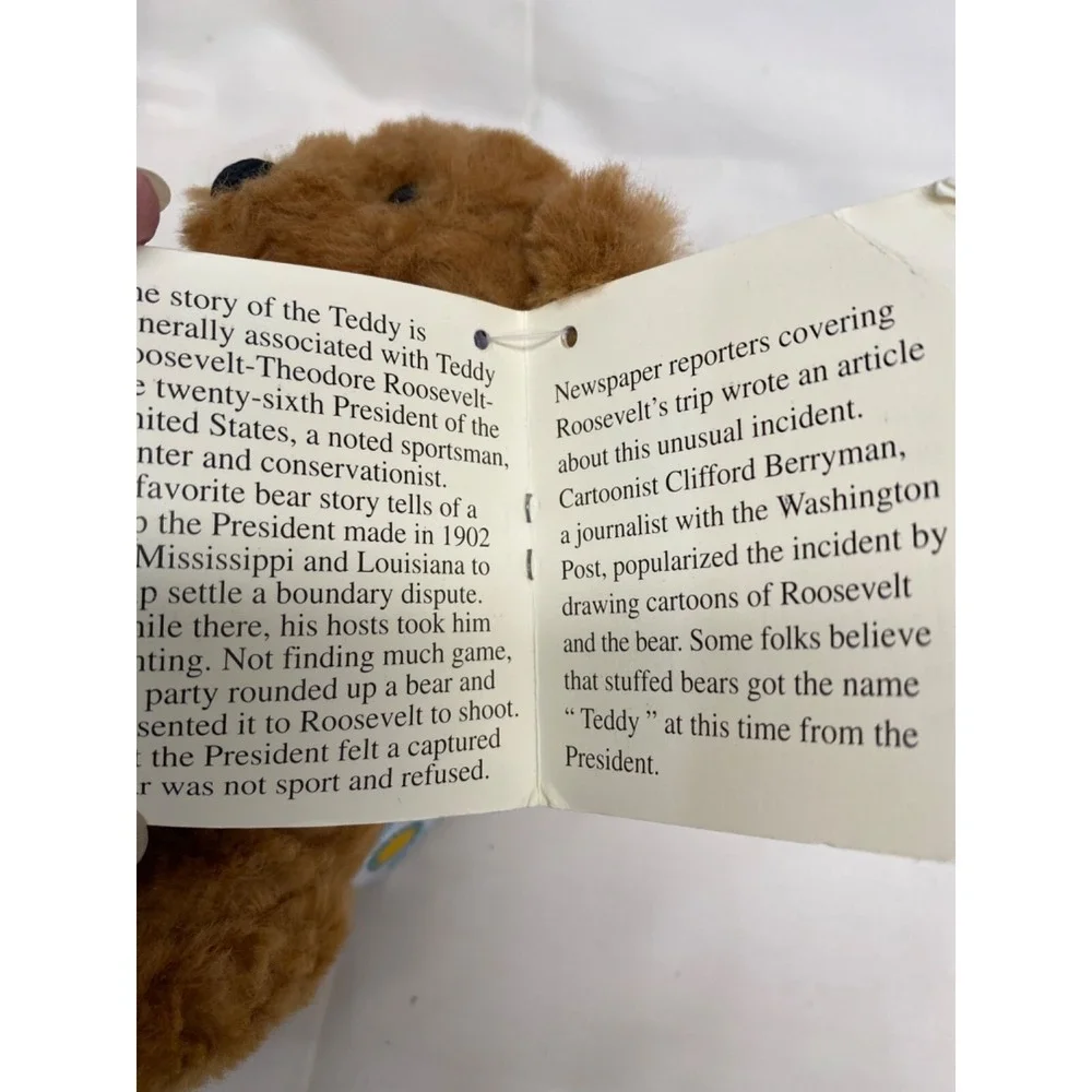 Smithsonian Teddy Bear Plush‎ Classic Brown Stuffed Animal Collectible